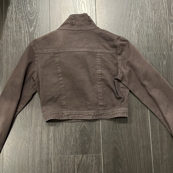 Dark Gray Crop Jacket - Picture 5 of 7